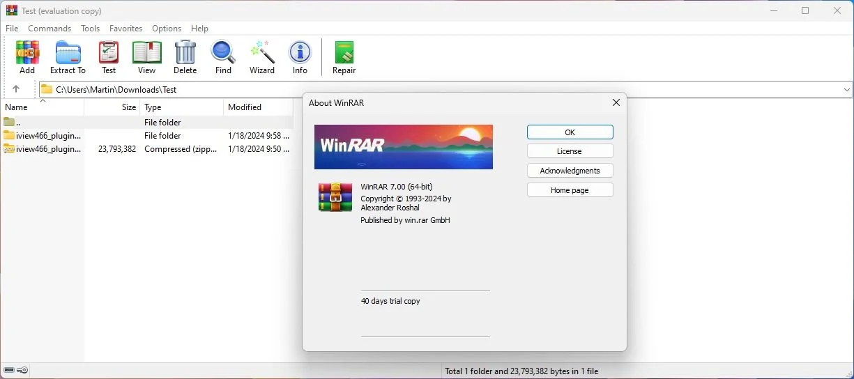 Screenshot 1 do WinRAR Download 64 Bits PortuguêS GráTis